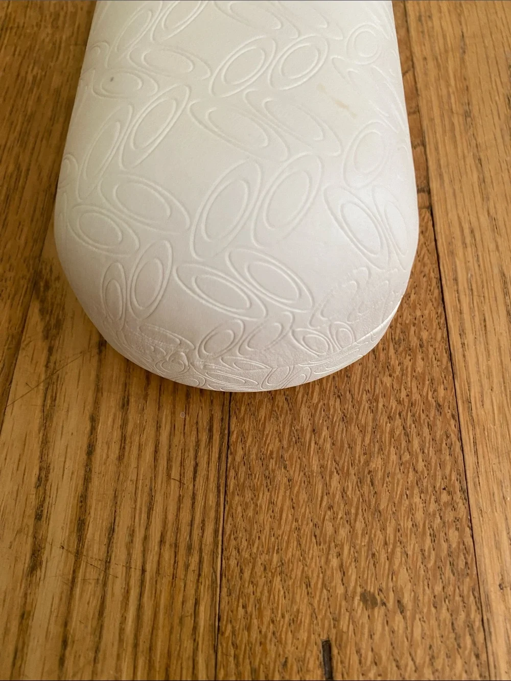 Oakley White Embossed Clamshell Sunglasses Case with Logo Pattern